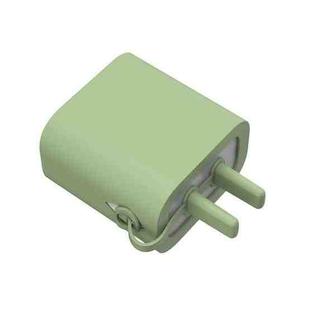 For Apple 5W AC01 Charger Silicone Protective Cover(Matcha Green)