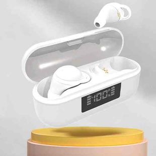 X999 Mini Wireless Noise Reduction With Digital Display Charging Bin Bluetooth Earphone(White)