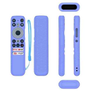For TCL RC902N FMR1 Y47 TV Remote Control Anti-Drop Silicone Case(Luminous Blue)