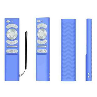 For Samsung Smartone3 TM1990C BN59-01357 Y34 Remote Control Silicone Cover(Luminous Blue)