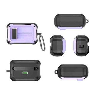 For Sony WF-1000XM4 D4 Bluetooth Earphones Anti-Drop Silicone Protective Case(Purple)