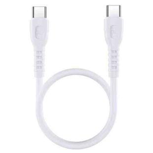 REMAX RC-C022 USB-C / Type-C To USB-C / Type-C PD 65W  Fast Charging Data Cable,Length 0.3m(White)