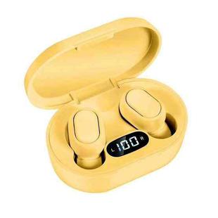 E7s Digital Sports Waterproof TWS Bluetooth 5.0 In-Ear Headphones(Yellow)