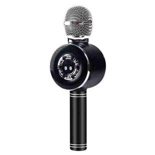 WS-669 Multifunctional RGB Light Effect Wireless Bluetooth Microphone with Audio Function(Black)