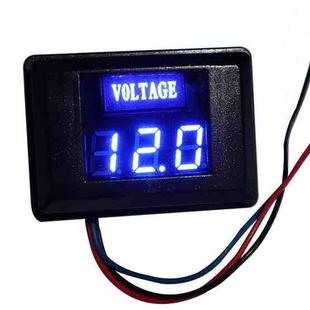 DES-2 Car Battery Voltage Meter DC LED Digital Display 12V Motorcycle RV Yacht Voltage Meter Detector(Blue)