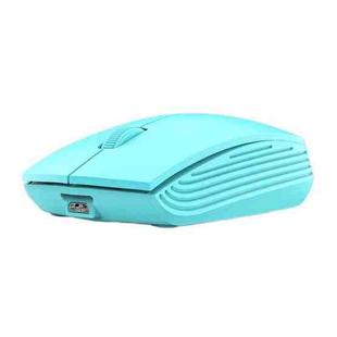 811 3 Keys Laptop Mini Wireless Mouse Portable Optical Mouse, Spec: Charging Version (Blue)