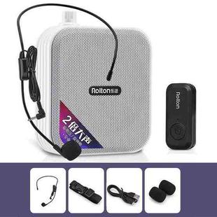 Rolton K600  7.4V Bluetooth Wireless Audio Speaker Megaphone Voice Amplifier With Transmitter(White)