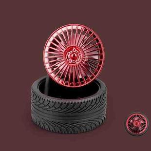 KD195 Electroplating Modification Small Fan Retro Wheel Fan(Red)