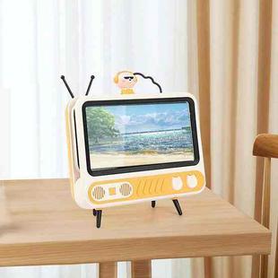 MHT737 With Light Retro TV Shape Phone Stand Desktop Lazy Stand, Color Random Delivery