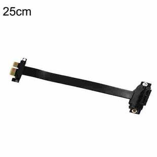 PCI-E 3.0 1X 180-degree Graphics Card Wireless Network Card Adapter Block Extension Cable, Length: 25cm