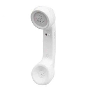 Bluetooth Wireless Connection Retro Microphone External Mobile Phone Handset(White)