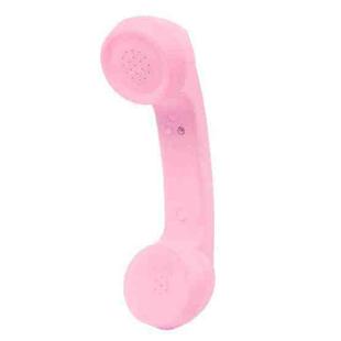 Bluetooth Wireless Connection Retro Microphone External Mobile Phone Handset(Pink)