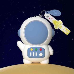 6052 Cartoon Space Man Fan With Lanyard Portable Mini USB Charging Handheld Fan(Purple)