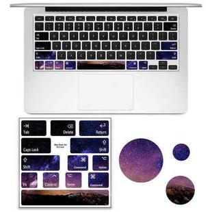 for Macbook Air 13.3 inch 5pcs Laptop Keyboard PVC Sticker(Mountain)