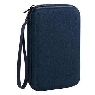 YK05 EVA Hard Shell Anti-Shock Anti-Fall Mobile Hard Disk Double-layer Digital Storage Bag(Blue)