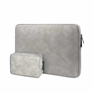 ND12 Lambskin Laptop Lightweight Waterproof Sleeve Bag, Size: 13.3 inches(Gray with Bag)