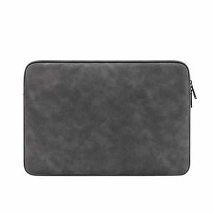 ND12 Lambskin Laptop Lightweight Waterproof Sleeve Bag, Size: 14.1-15.4 inches(Deep Gray)