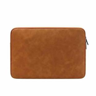 ND12 Lambskin Laptop Lightweight Waterproof Sleeve Bag, Size: 14.1-15.4 inches(Yellow)