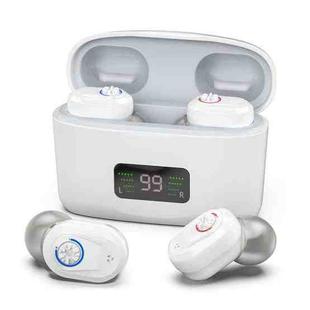 Z-127D In-ear Sound Amplifier Digital Display Hearing Aid Earphone(White)