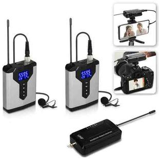 Q6 1 Drag 2 Wireless Lavalier With Stand USB Computer Recording Microphone Live Phone SLR Lavalier Microphone