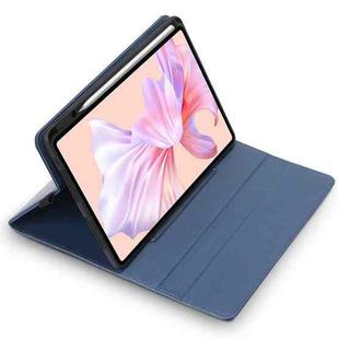 For Huawei MatePad Pro 12.6 inches Microfiber Lambskin Rotatable Magnetic Tablet Protective Cover(Blue)