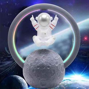 Y-598 Suspended Astronaut Bluetooth Speaker RGB Light Subwoofer Ornament,Spec: 598A Silver
