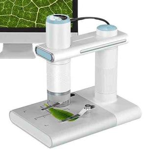 WIFI HD USB Electron Microscope Digital Magnifier With Stand(White)