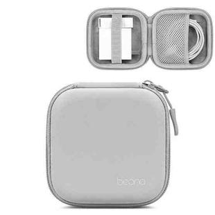 Baona BN-F017 Leather Digital Headphone Cable U Disk Storage Bag, Specification: Large Square Gray