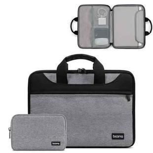 Baona BN-I003 Oxford Cloth Full Open Portable Waterproof Laptop Bag, Size: 13/13.3 inches(Gray+Power Bag)