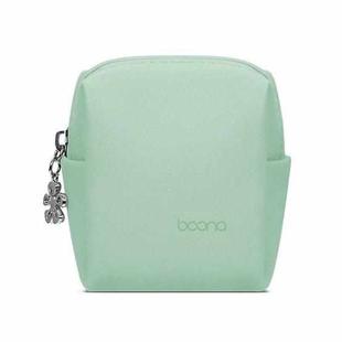 Baona BN-G003 Leather Mini Portable Multifunctional Digital Storage Bag(Zipper Green)