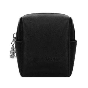 Baona BN-G003 Leather Mini Portable Multifunctional Digital Storage Bag(Zipper Black)