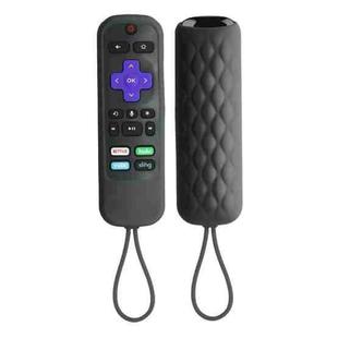 For TCL Roku 3600R/3900/Voice RCAL7R 2pcs Remote Control Silicone Case(Black)