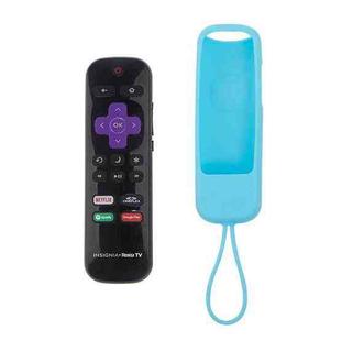 For TCL Roku 3600R/3900/Voice RCAL7R 2pcs Remote Control Silicone Case(Blue)