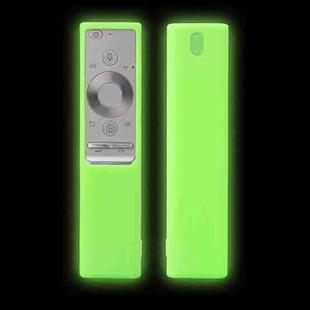 For Samsung BN-Q789FC 2pcs Remote Control Dustproof Silicone Case(Fluorescent Green)