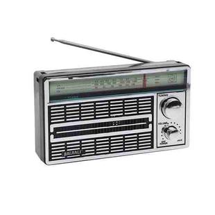 BAIJIALI BJL-1202AC Two Bands Retro Radio Portable Outdoor Large-capacity Storage Volume Speaker Player(Silver)
