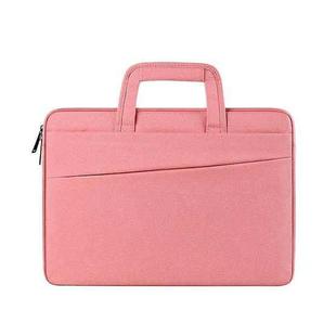 ST03 Waterproof Laptop Storage Bag Briefcase Multi-compartment Laptop Sleeve, Size: 13.3 inches(Pink)