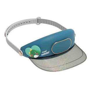 Cute Pet Bladeless Fan Hat USB Rechargeable Adjustable Speed Summer Sun Protection Sunshade Fan(Love Dragon)