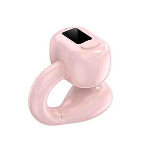 M10 IPX5 Waterproof Ear Clip Bluetooth Earphones, Style: Single Pink