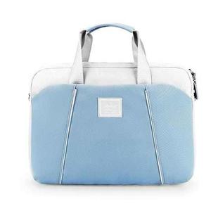 15.6 inch Computer Handheld Messenger Bag For Apple MacBook / Huawei / Xiaomi / Basne(Landscape tattoo light blue)