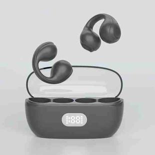 AIR8 Clip Ear With Digital Display Charging Bin Wireless Bluetooth Earphones(Black)