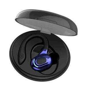 F8 Hanging Ear Stereo Wireless Bluetooth Earphones With Charging Bin(Blue Single Ear)