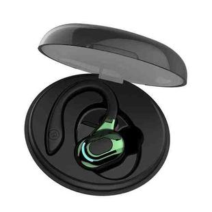 F8 Hanging Ear Stereo Wireless Bluetooth Earphones With Charging Bin(Green Single Ear)