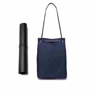 For Apple Macbook Shoulder / Handheld / Messenger Computer Bag, Size: Medium(Navy+Black Mouse Pad)