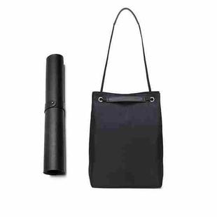 For Apple Macbook Shoulder / Handheld / Messenger Computer Bag, Size: Large(Black+Black Mouse Pad)