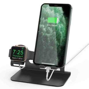 AhaStyle ST04 Aluminum Alloy Charging Base, For 4-8 inch Smart Phone&Apple Watch Series(Black)