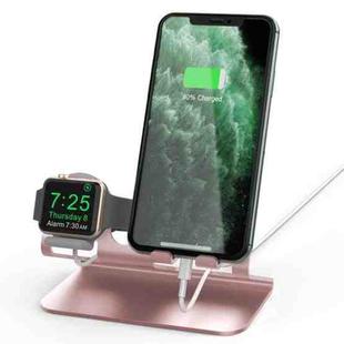 AhaStyle ST04 Aluminum Alloy Charging Base, For 4-8 inch Smart Phone&Apple Watch Series(Rose Gold)