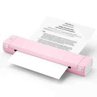 M08F Bluetooth Wireless Handheld Portable Thermal Printer(White Pink Letter Version)