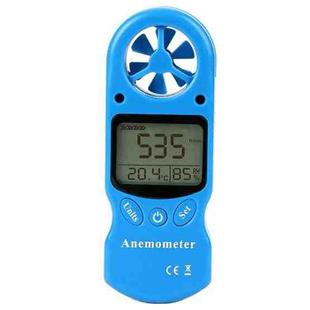 Mini Handheld Multi-Purpose Anemometer LCD Screen Digital Wind Speed Temperature And Humidity Meter(Blue)