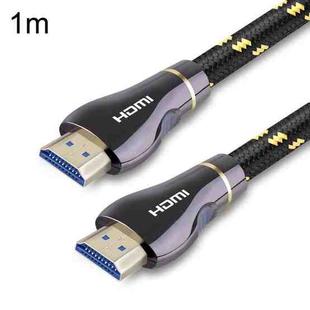 1m All Copper 2.0 HDMI HD Cable Supports 4K Zinc Alloy HDMI Data Cable(Black)