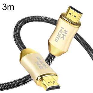 CO-HD801 3m HDMI 2.1 Version 8K 60Hz For PS4 Cable Projector Notebook Set-Top Box Cable(Gold)